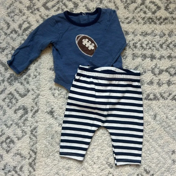 Mudpie football matching outfit size 0-3 months - Picture 1 of 7